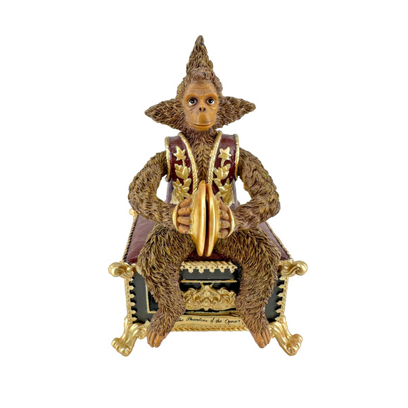 SF Music Box Phantom of Opera Animated Plays Masquerade Monkey Figurine Resin - Picture 1 of 6